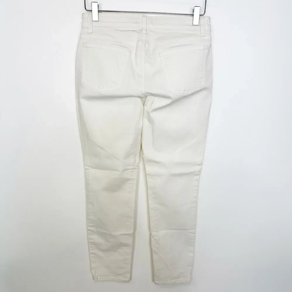 Eileen Fisher Ivory Cream Denim Jeans 4